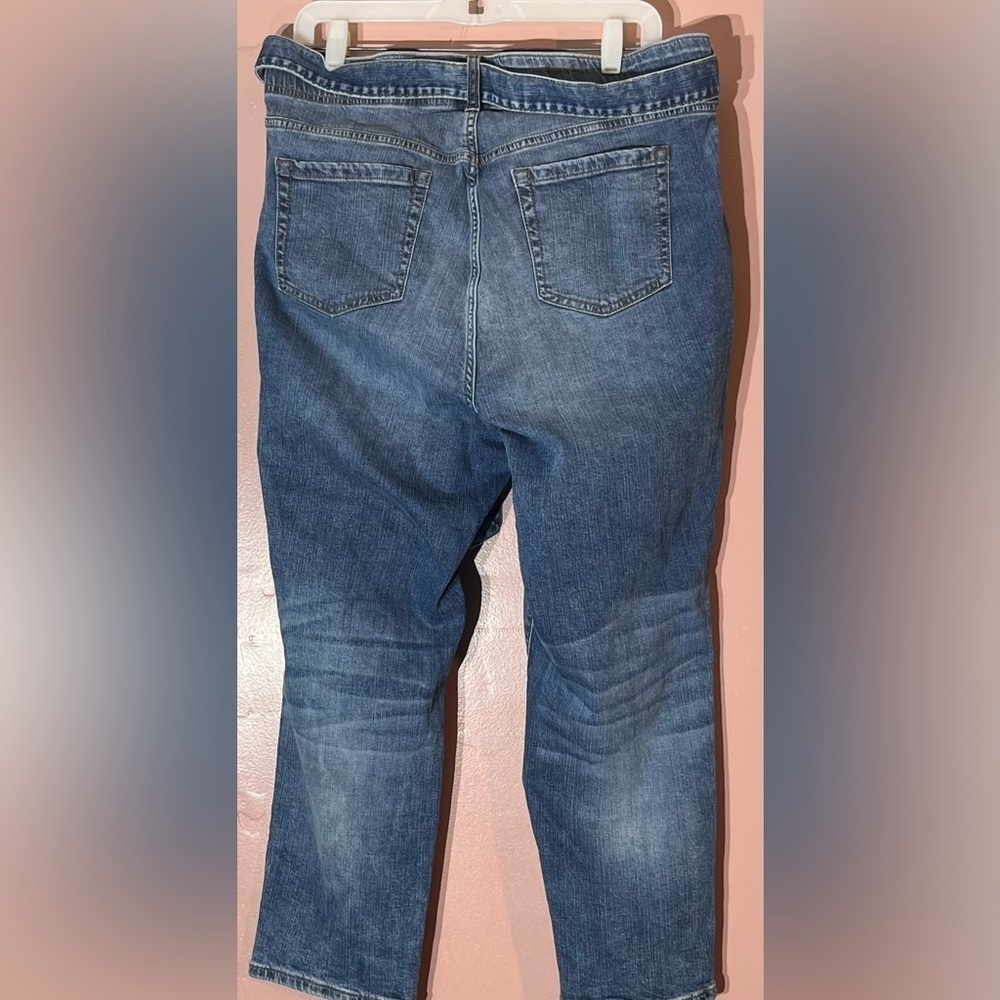 Torrid Womens 16R Utility Pocket Sash Tie Mid-rise denim jeans - Picture 2 of 8